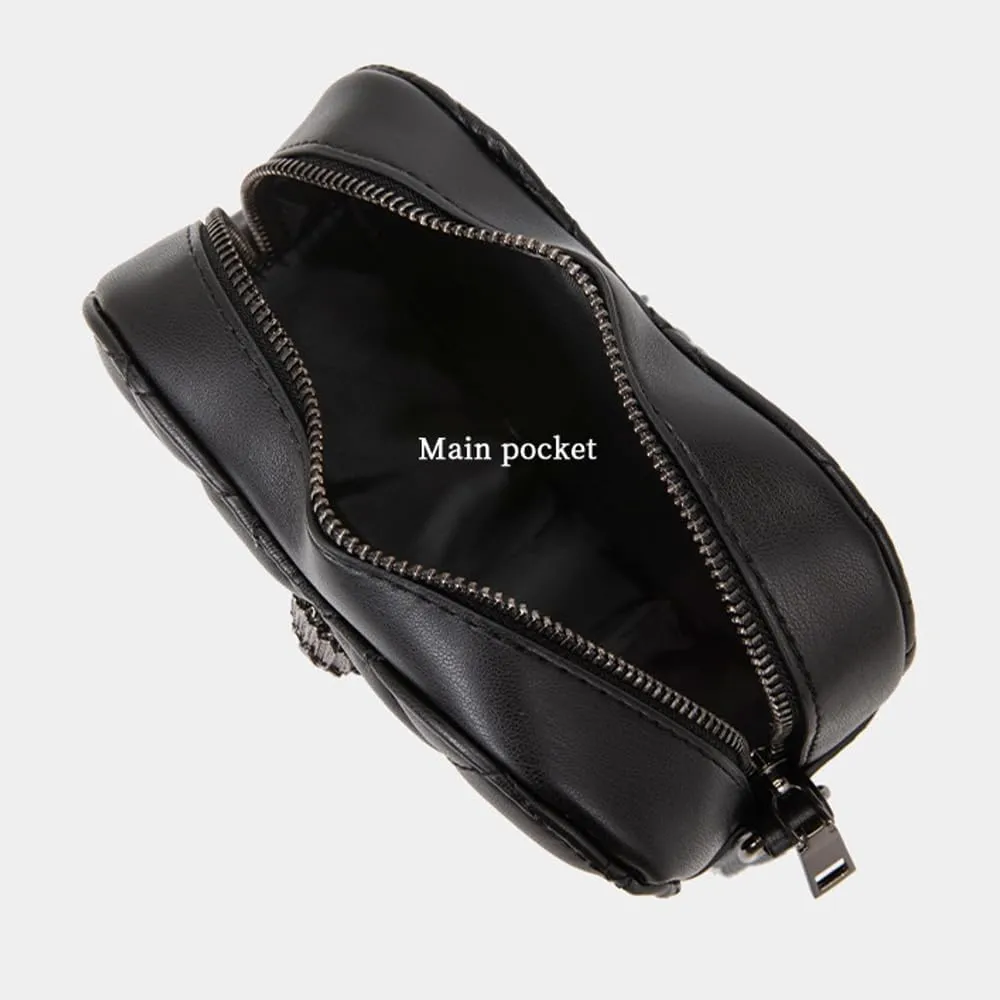 Rainbow Stripe Heart Shaped Purse for Women Crossbody Bag PU Leather Shoulder Bag Handbag Satchel
