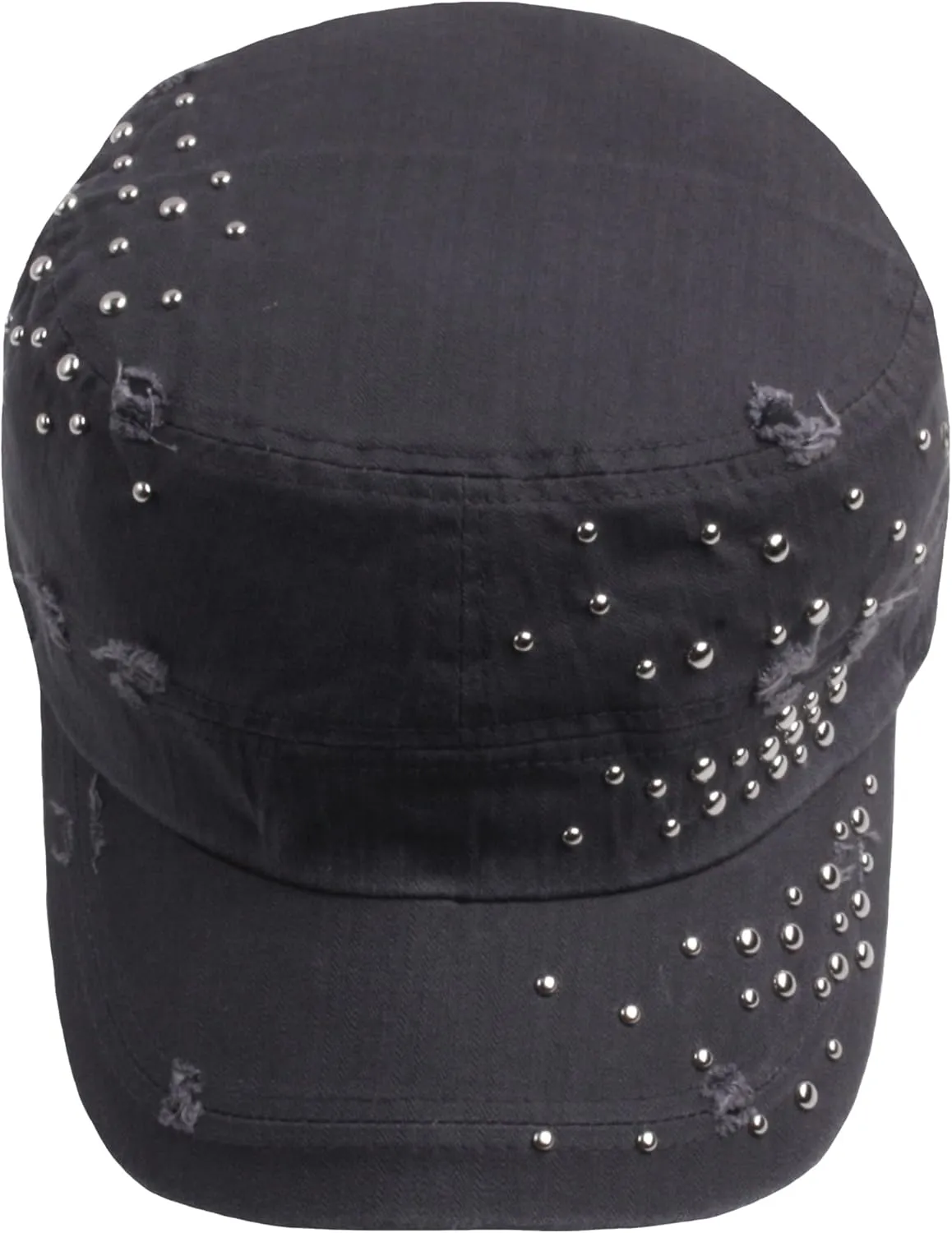 RaOn A213 Ripped Round Dome Studs Rivet Spike Spots Army Cap Golf Club Cadet Military