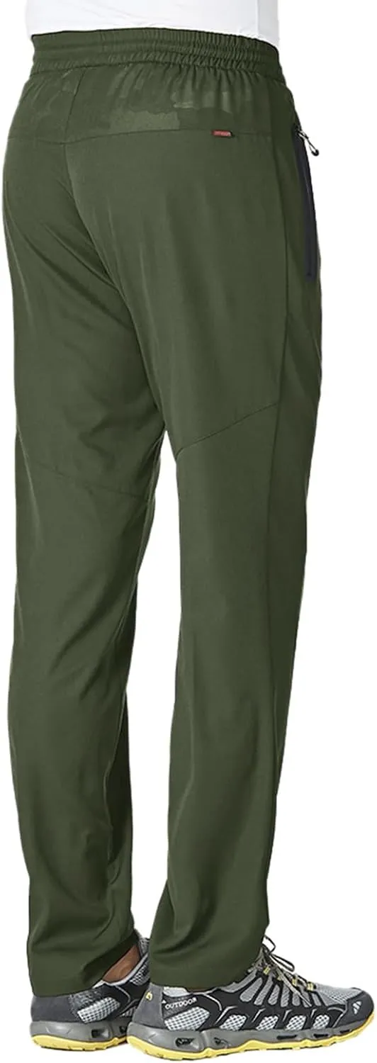 Rdruko Men's Casual Pants Lightweight Quick Dry Hiking Running Workout Outdoor Sports Sweat Pants