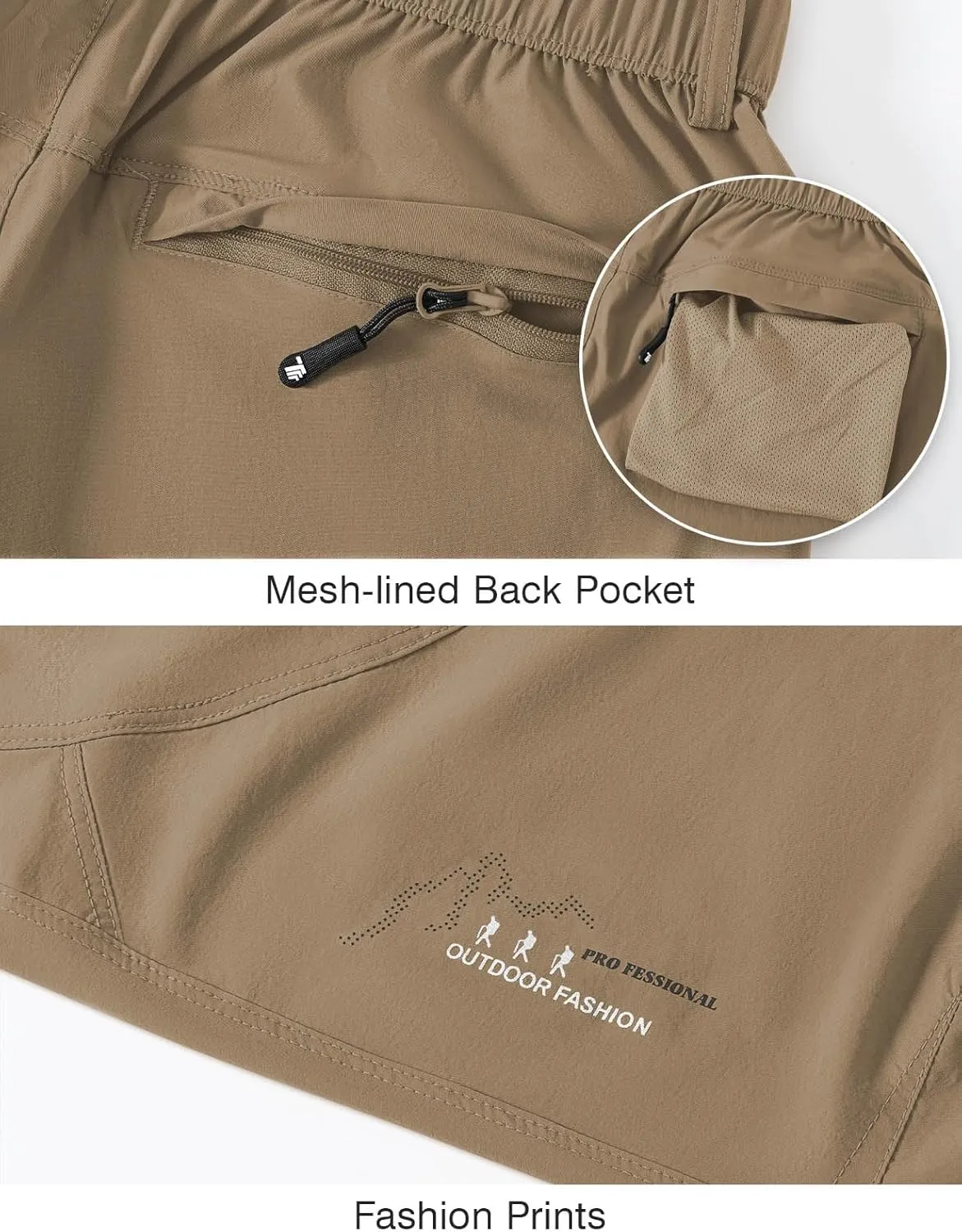 Rdruko Women's Hiking Pants Lightweight Quick Dry Water Resistant Outdoor Travel Fishing Pants with Pockets