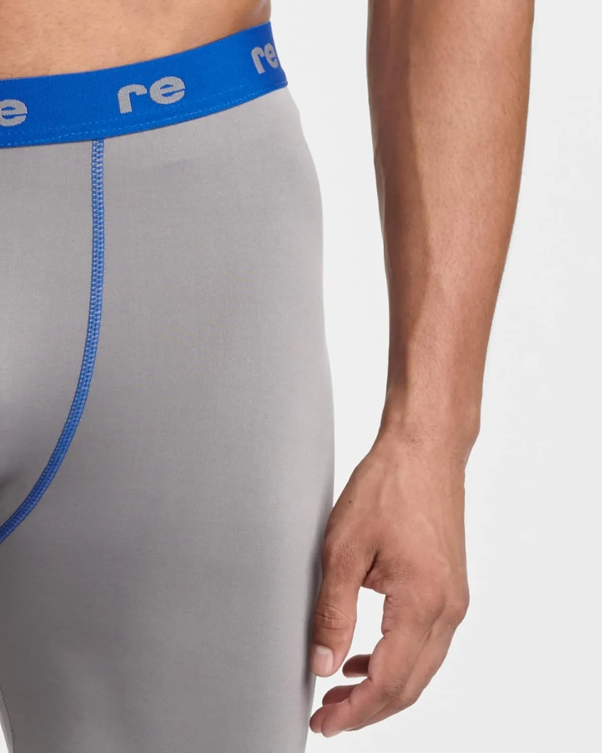 Real Essentials 5 Pack: Mens Compression Shorts - Quick Dry Performance Active Underwear (Available in Big & Tall)