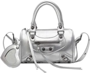 Retro Handbag Women's PU Leather Shoulder Rivet Crossbody Ladies Messenger Waterproof Top-handle Elegant Tote