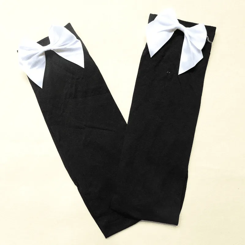Ribbon Bowknot Thigh High Stockings