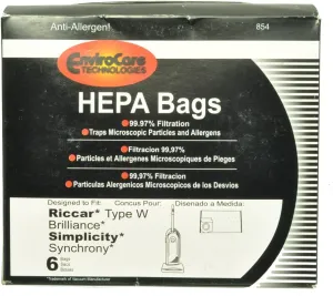 Riccar Simplicity Upright Vacuum Cleaner Bags