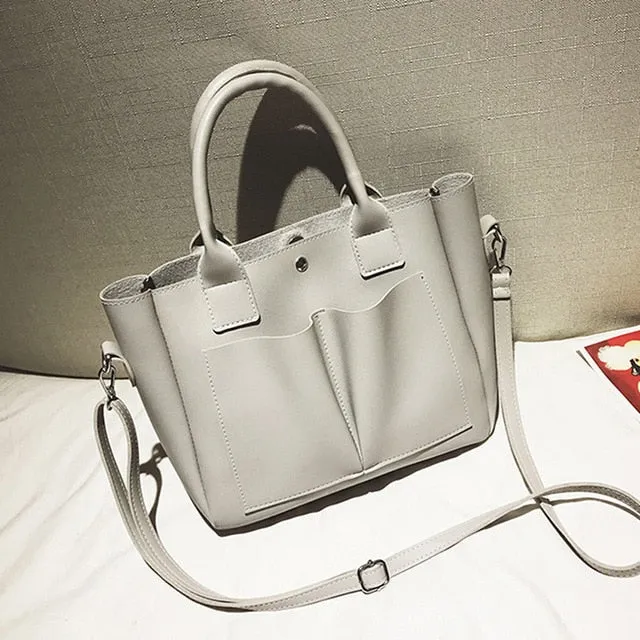 Ring Shoulder Totes Detailed Handbag Leather Women Messenger Bag Crossbody Fashion Top Metal Handle PU Vintage Tassel Rapid issue resolution Women Bags Bags