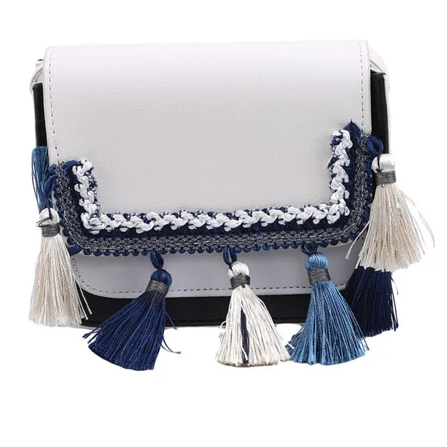 Ring Shoulder Totes Detailed Handbag Leather Women Messenger Bag Crossbody Fashion Top Metal Handle PU Vintage Tassel Rapid issue resolution Women Bags Bags