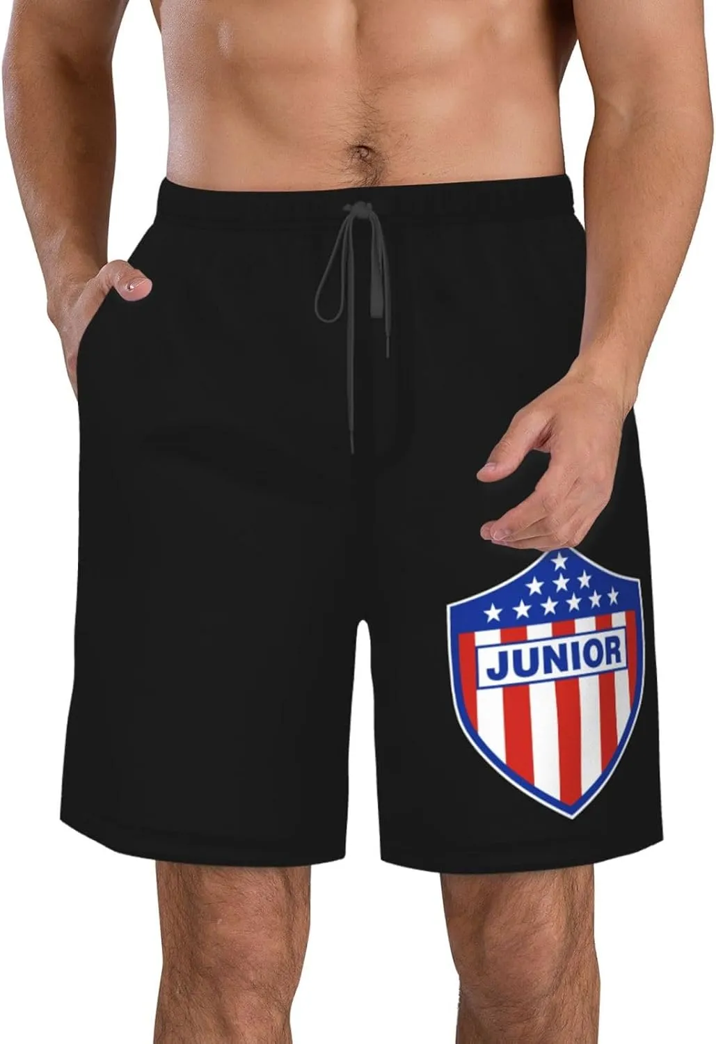Rionegro Águilas Men's Beach Pants Board Shorts Quick Dry Swim Trunks with Pockets