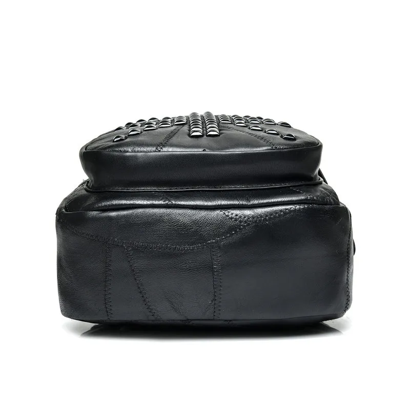 Rivet Leather Backpack