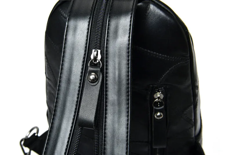 Rivet Leather Backpack