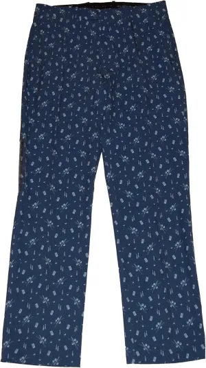 RLX Ralph Lauren Men's Golf Classic Fit Cypress Printed Pants 32 X 32 Blue