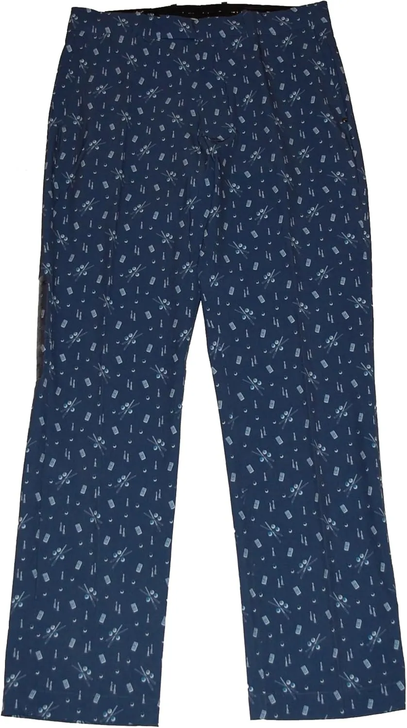 RLX Ralph Lauren Men's Golf Classic Fit Cypress Printed Pants 32 X 32 Blue
