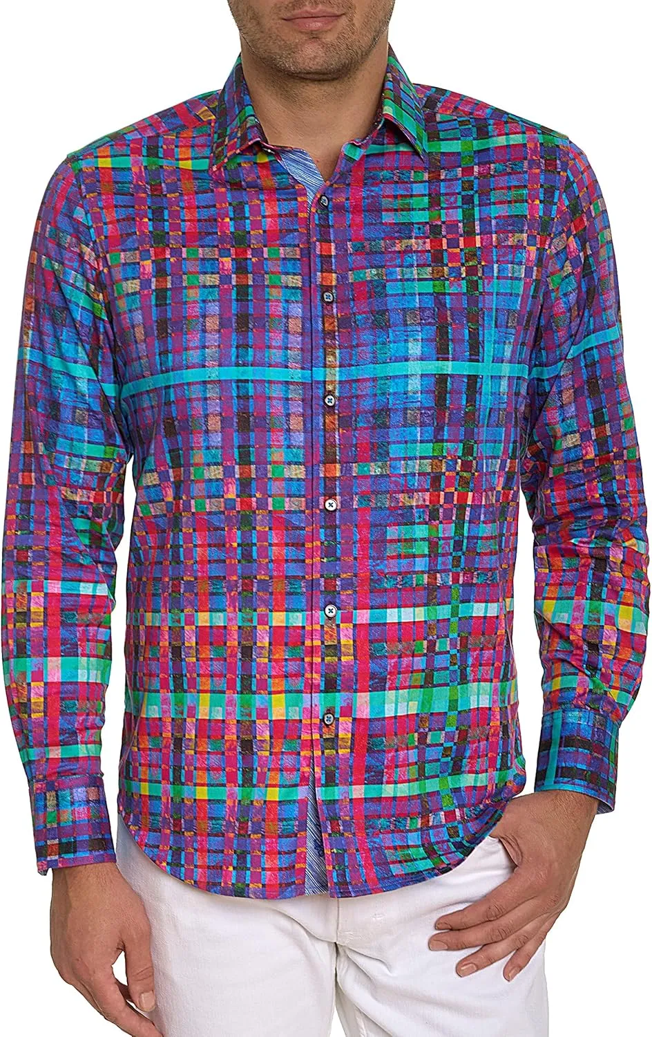 Robert Graham Men's Palladium Long-Sleeve Woven Shirt