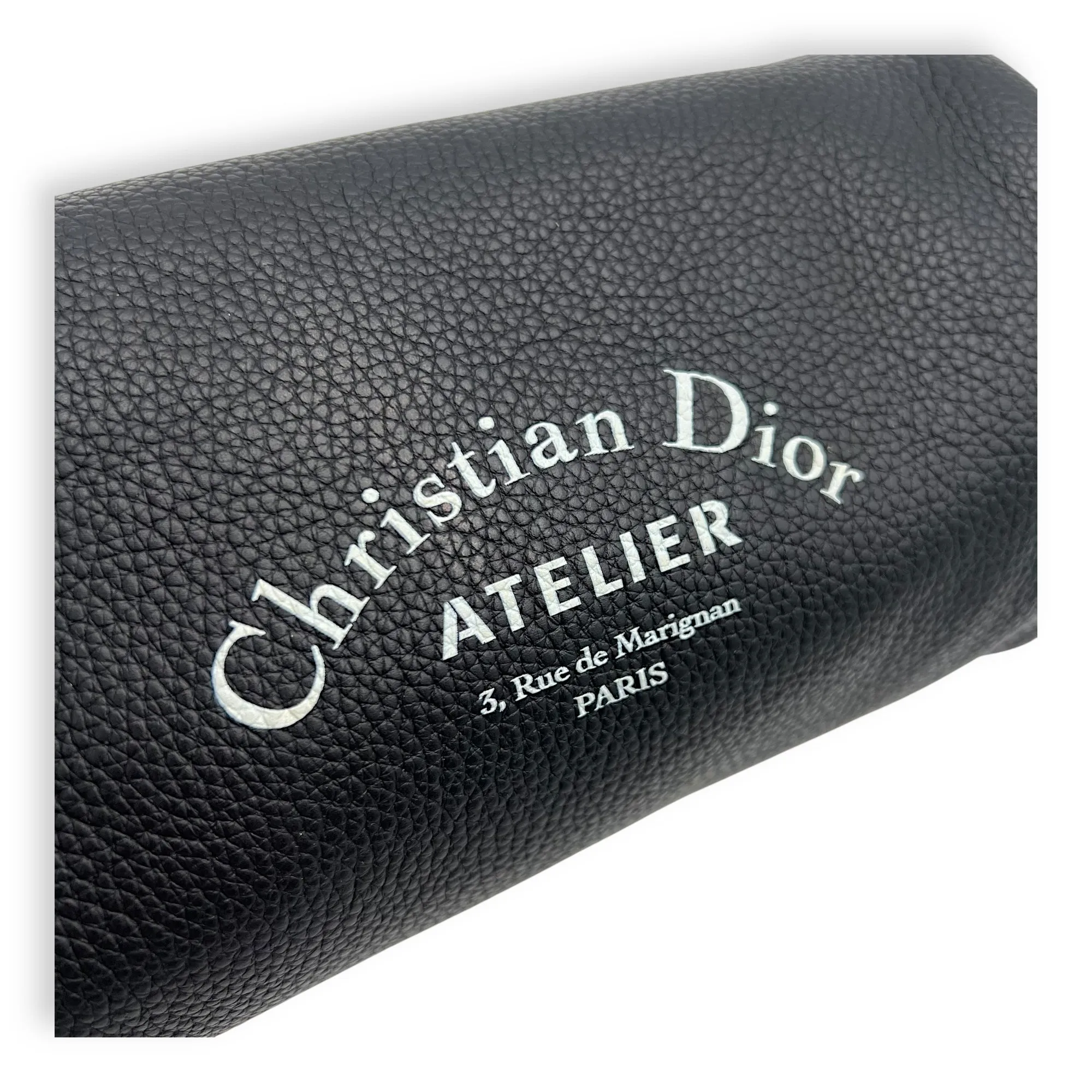 Roller Crossbody Bag Black in Calfskin, Silver hardware