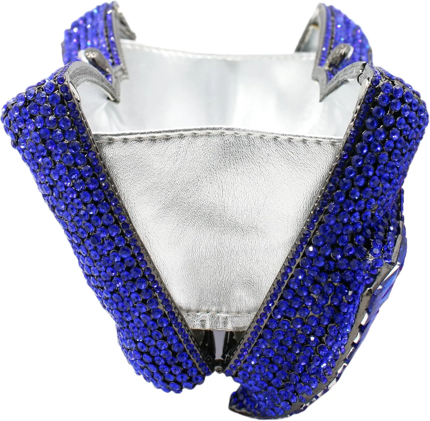 RomanticDesign Women Sparkly Bowknot Evening Clutch Luxury Rhinestone Bride Purse Wedding Party Prom Banquet Handbag