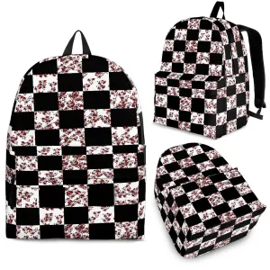 Rose Checker Back Pack