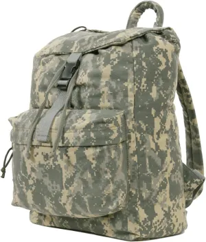 Rothco Canvas Daypack – Heavy-Duty Cotton Canvas Backpack for Hiking, Camping, Traveling, and Daily Use – 34L Capacity