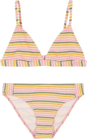 Roxy Girls' Two-Piece Bikini Swimsuit Set, UPF 50  Sun Protection, Quick-Dry Bathing Suit