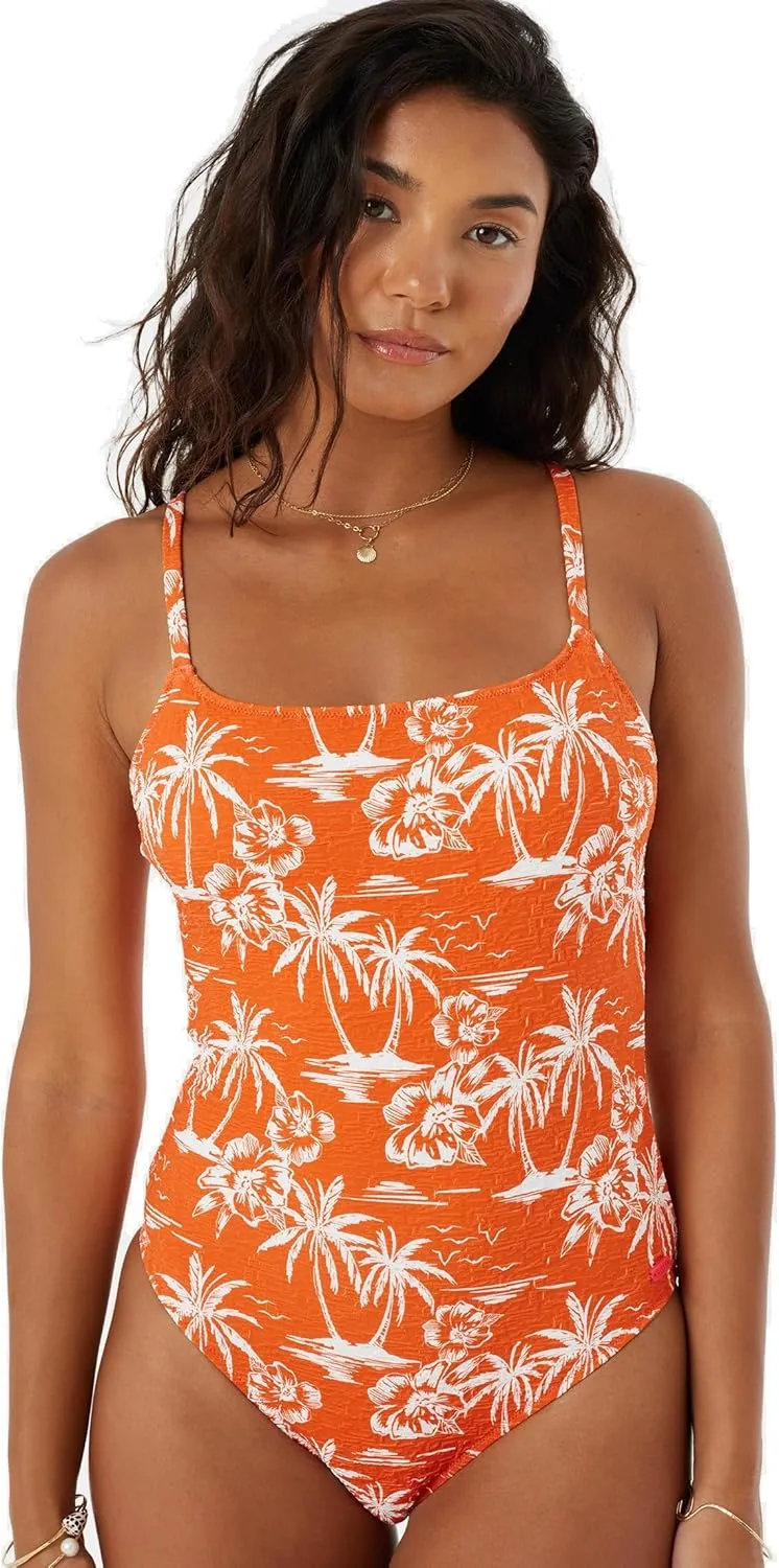 Roxy Women's One Piece Swimsuit – Tummy Control Bathing Suit, Removable Cups, Quick-Dry Fabric