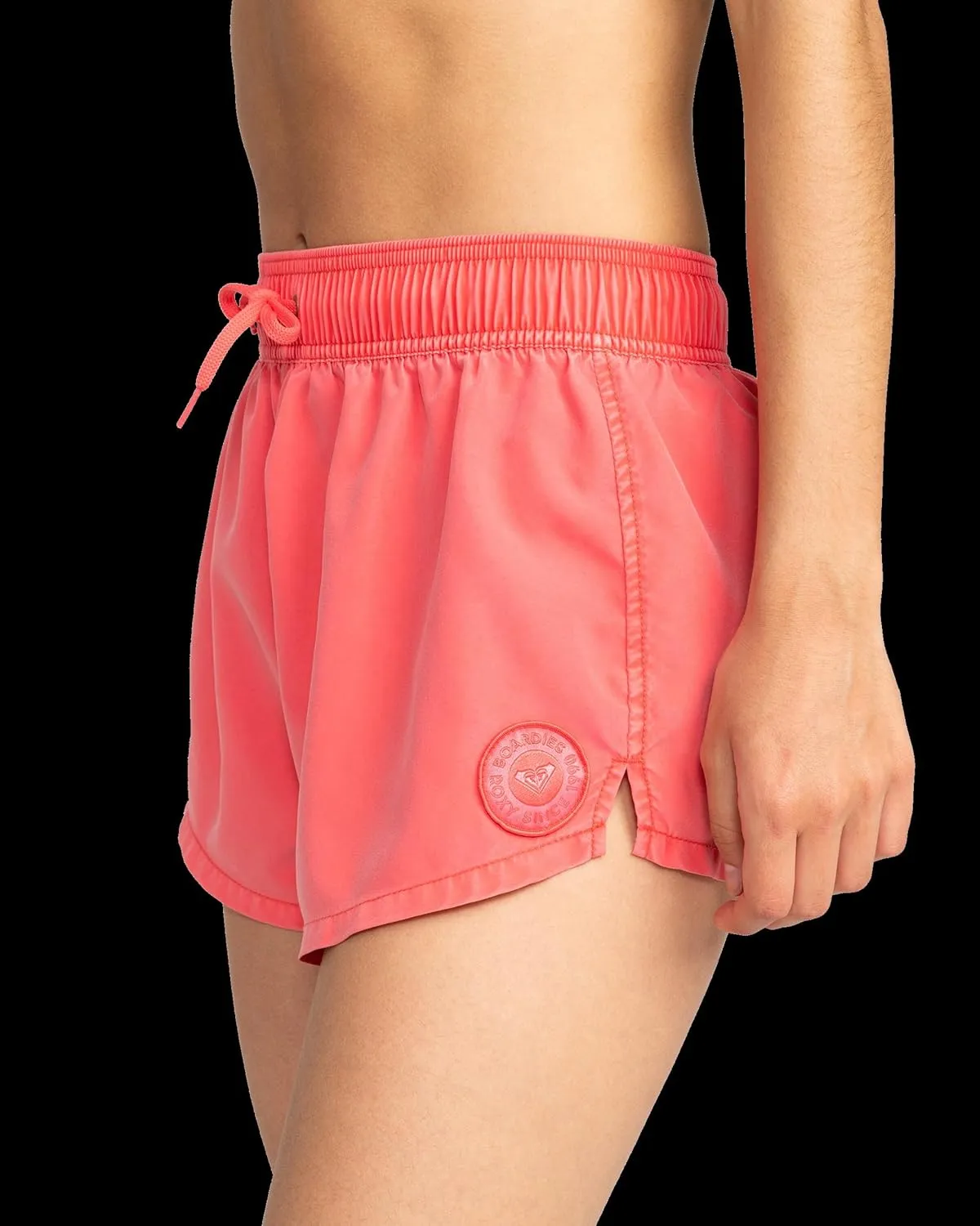Roxy Women's Standard Beach Casual Loose Fitted, Elastic Waist Drawcord Swim Shorts, Quick-Dry