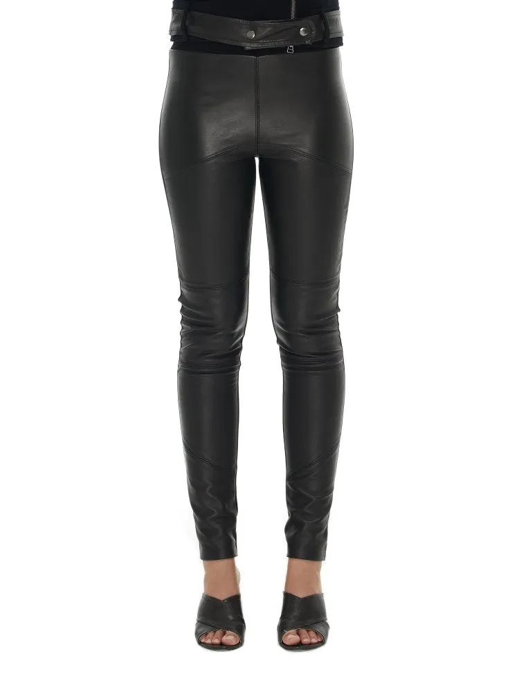 Sabatini Leather Panel Pant