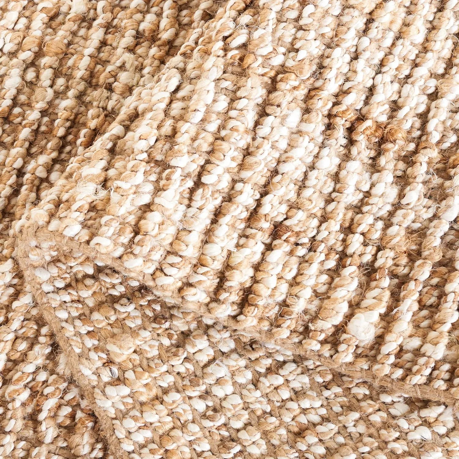 SAFAVIEH Natural Fiber Collection Runner Rug - 2'6" x 8', Natural & Ivory, Handmade Chunky Textured Jute 0.75-inch Thick, Ideal for High Traffic Areas in Living Room, Bedroom (NF447N)