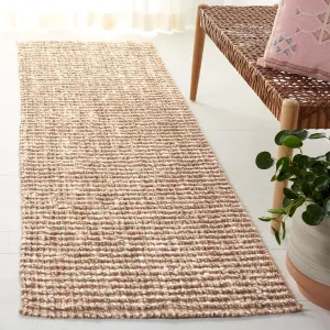 SAFAVIEH Natural Fiber Collection Runner Rug - 2'6" x 8', Natural & Ivory, Handmade Chunky Textured Jute 0.75-inch Thick, Ideal for High Traffic Areas in Living Room, Bedroom (NF447N)