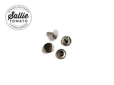 Sallie Tomato Rivet Set Medium Gunmetal (24)