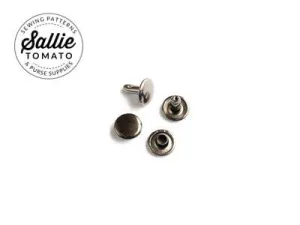 Sallie Tomato Rivet Set Medium Gunmetal (24)