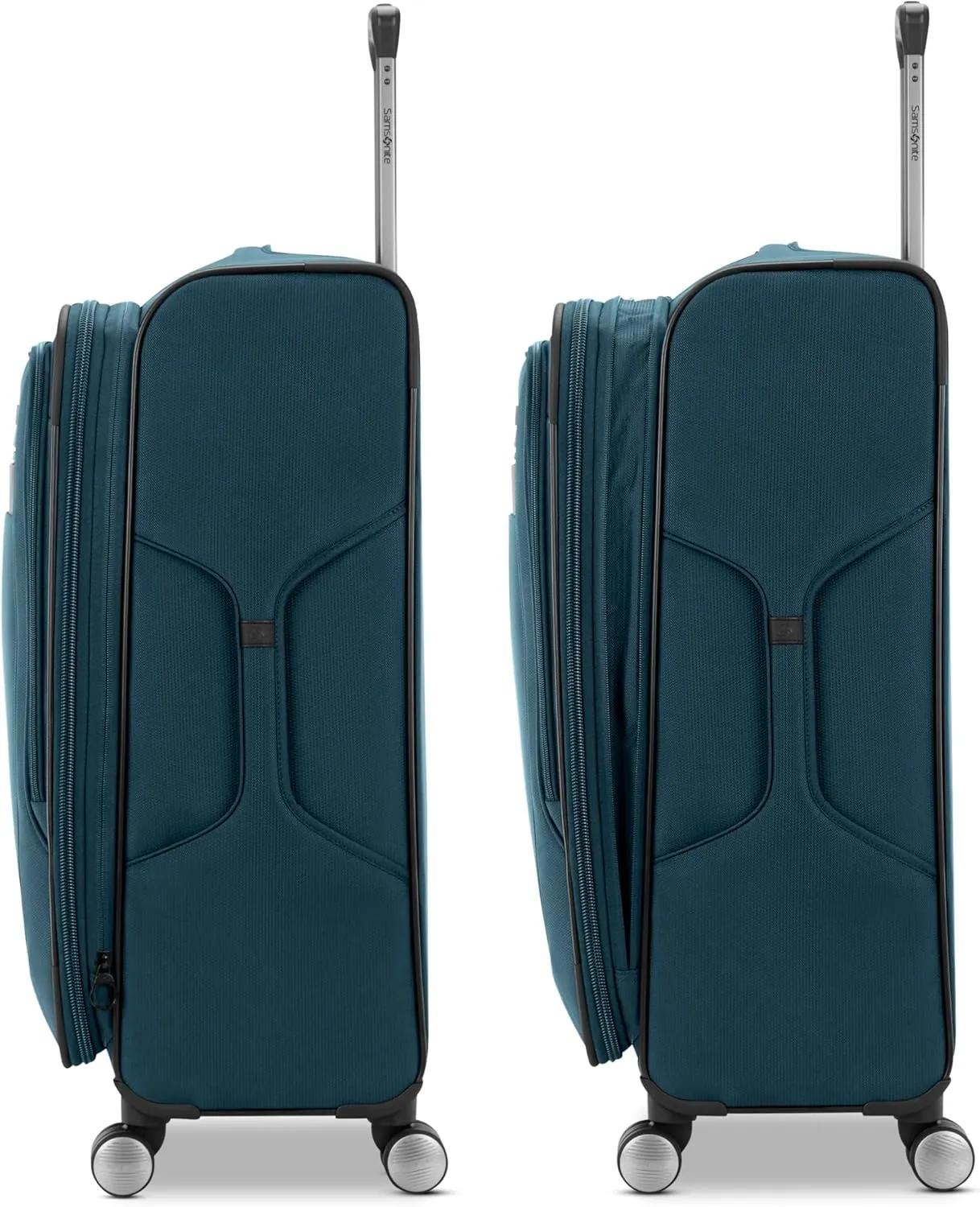 Samsonite Ascella 3.0 Softside Expandable Luggage with Spinner Wheels, 3-Piece Set (20/25/28), Teal/Black