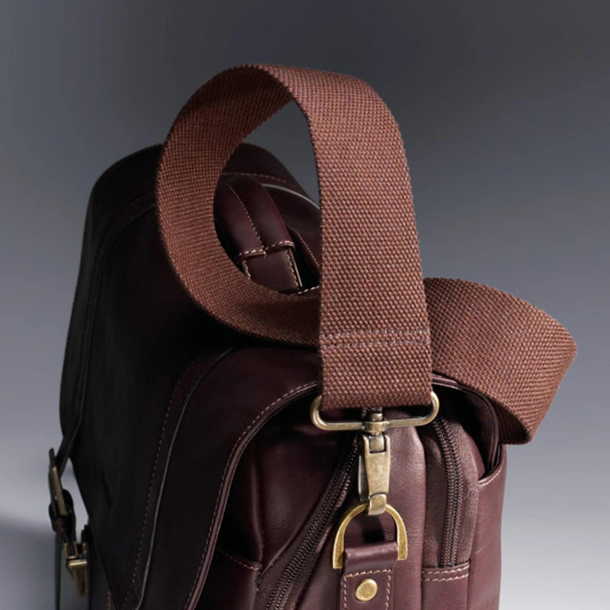 Samsonite Leather Business Cases Colombian Leather Flapover Case