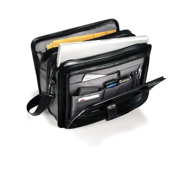 Samsonite Leather Business Cases Expandable Leather Business Case