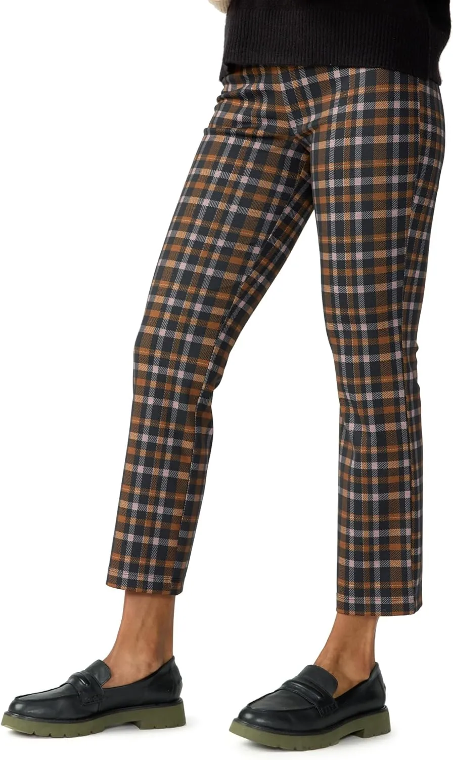 Sanctuary Womens Carnaby Plaid Kick Cropped Pants