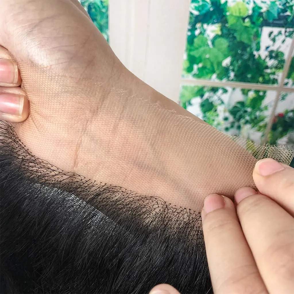 Savasana 5x5 HD Lace Closure Human Hair Straight Pre Plucked with Baby Hair HD Closure for Black Women Skin Like Brazilian Virgin Natural Black 14 Inch