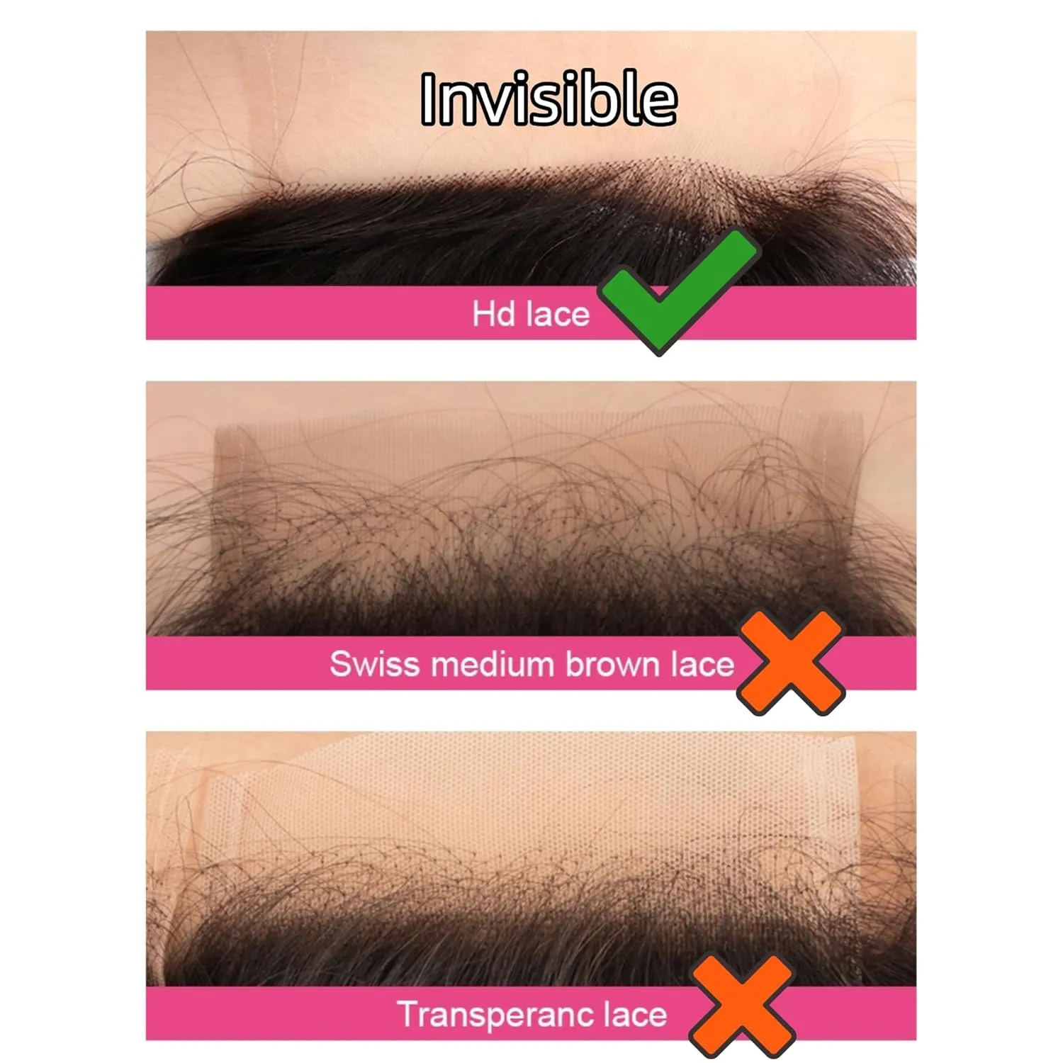 Savasana 5x5 HD Lace Closure Human Hair Straight Pre Plucked with Baby Hair HD Closure for Black Women Skin Like Brazilian Virgin Natural Black 14 Inch