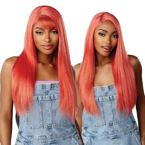 Sensationnel Butta Lace 90Sbangs Wigs - Unit 901 Glueless Wide Deep Part Synthetic Preplucked Hairline (CINNAMONCOPPER)