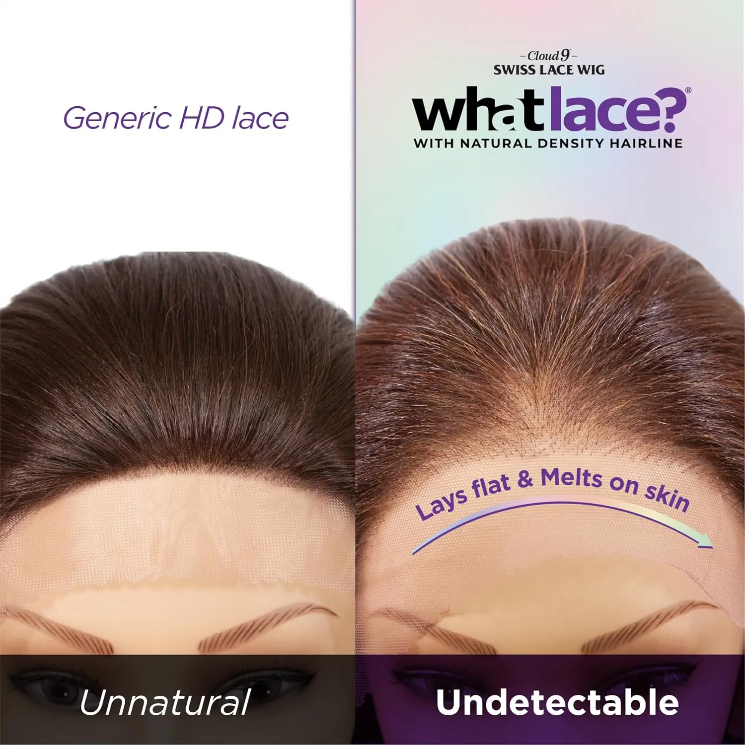 Sensationnel What Lace 13X6 Wigs - Glenna Lacefrontal Hand Tied Glueless Synthetic With Natural Density Preplucked Hairline (LIGHTASHBROWN)