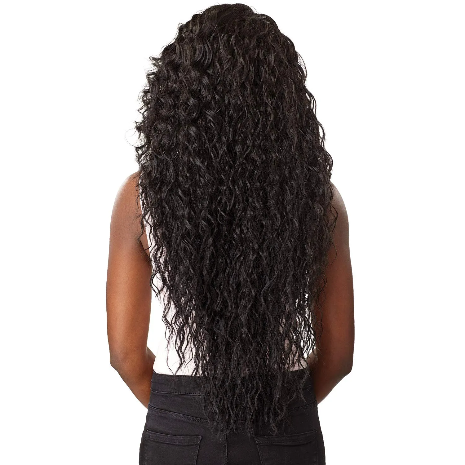 Sensationnel What Lace 13X6 Wigs - Reyna Lacefrontal Hand Tied Glueless Synthetic with Natural Density Preplucked Hairline (2 DARKBROWN)