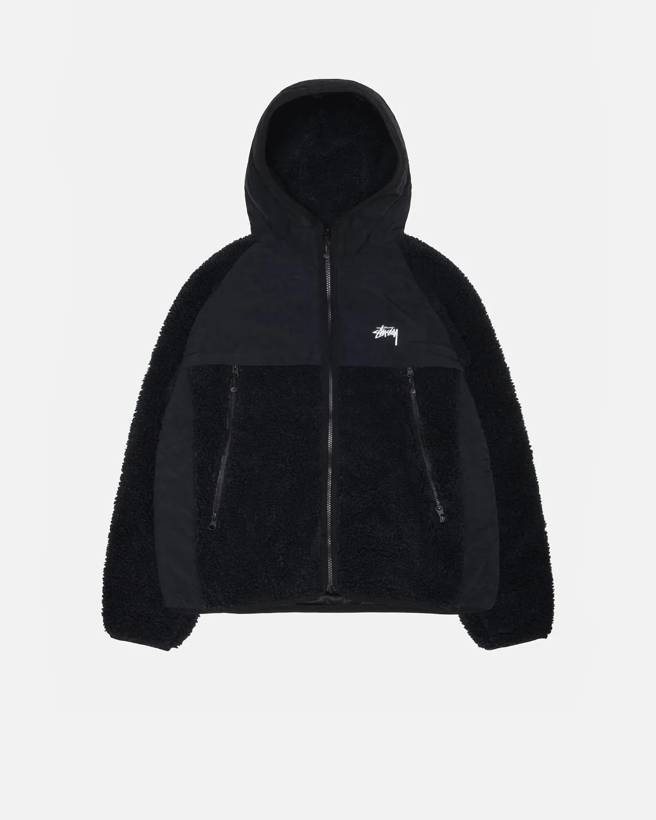 Sherpa Paneled Hooded Jacket
