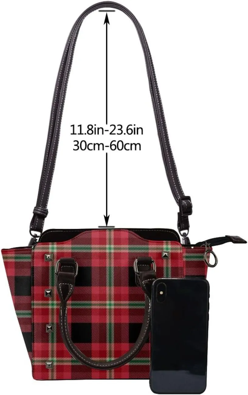 Shoulder Bag Beach PU Leather Studded Shoulder Bag Rivet Womens Clutch Bag for Christmas