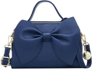 Shoulder Bag for Women PU Leather Purse Bowknot Handbag Fashion Top-Handle Satchel Ladies Crossbody