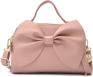 Shoulder Bag for Women PU Leather Purse Bowknot Handbag Fashion Top-Handle Satchel Ladies Crossbody
