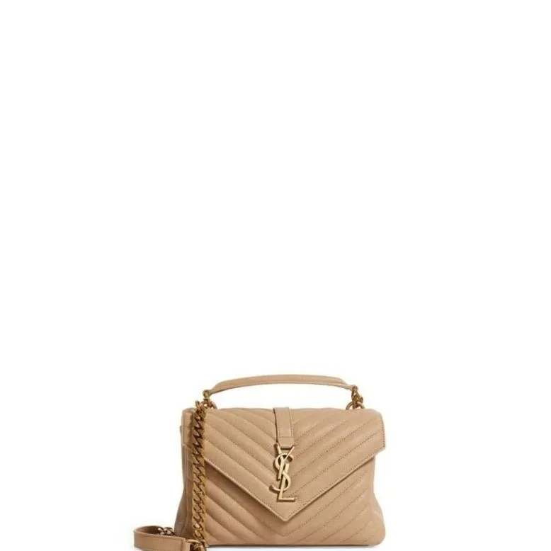 Shoulder End-of-season Bag Beige Wide array Plaque - ESMEE Logo