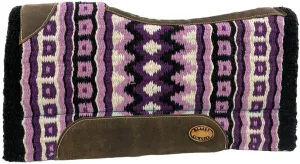 Showman Klassy Cowgirl 28x30 Barrel Style Purple Colored Memory Felt Bottom Saddle pad