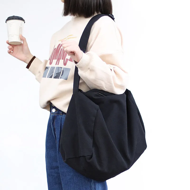 Simple Canvas Leisure Forest Artistic Cloth Crossbody Bags
