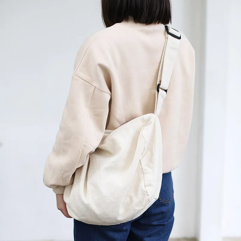 Simple Canvas Leisure Forest Artistic Cloth Crossbody Bags