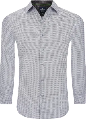 Slim Fit Performance Long Sleeve Geometric