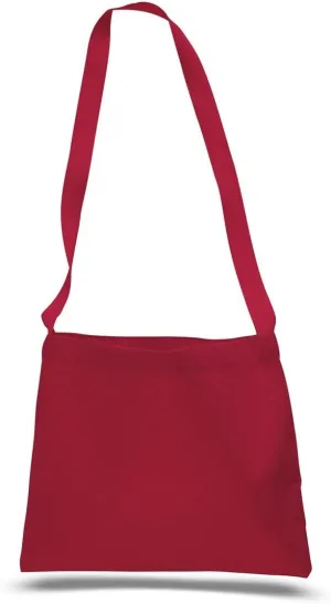 Small Canvas Messenger Bags for DIY, Art & Crafts Projects, or Promotions Set of 6 (Red)