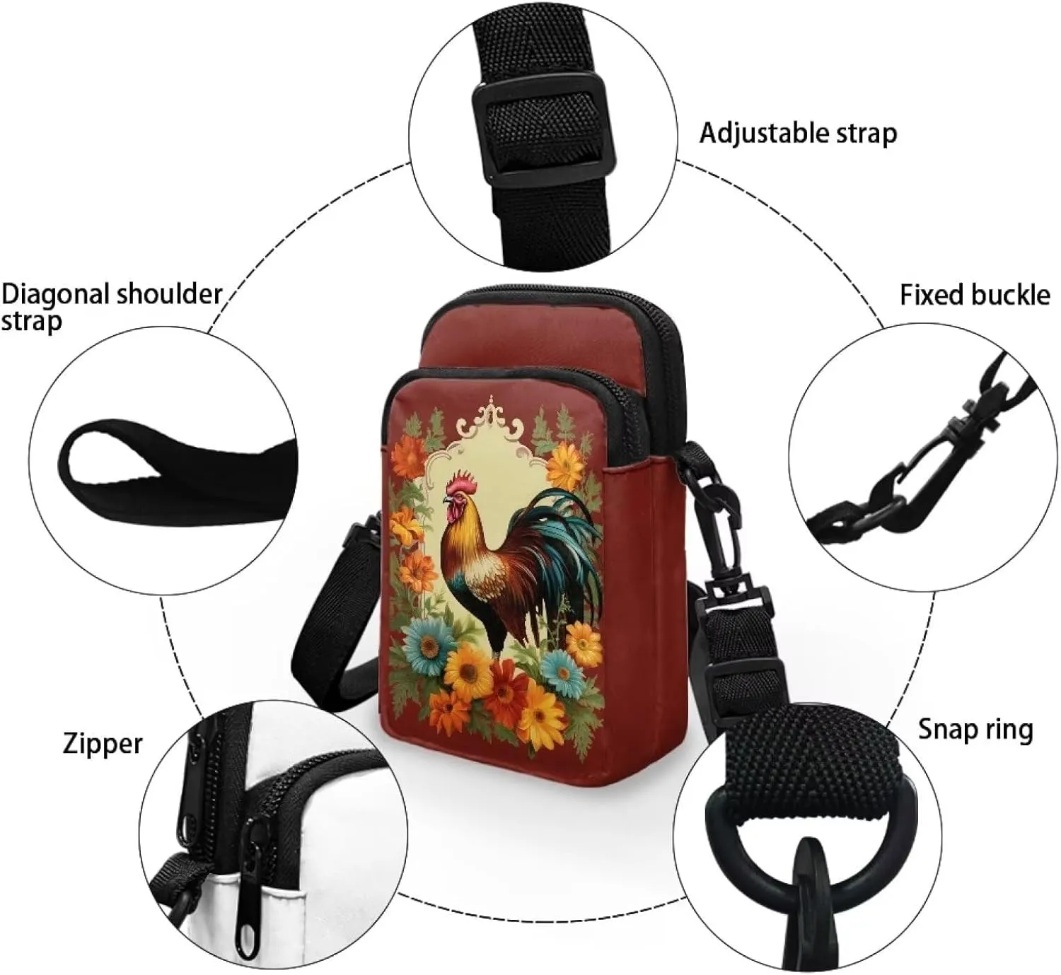 Small Crossbody Purse for Women Kids Shoulder Messenger Bag