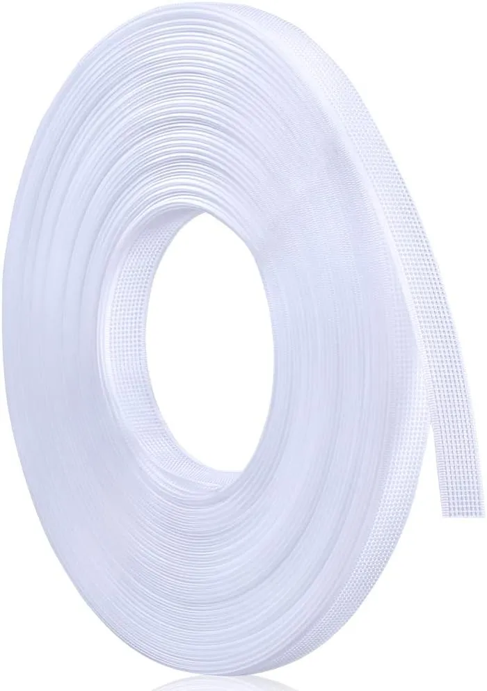 Sntieecr 1/2 Inch x 25 Yard White Polyester Boning for Sewing, Through Low Density Boning for Wedding Dress, Nursing Caps, Corset, Bridal Gowns, Party Gowns, Lingerie, Swimwear, Hats and Handbags