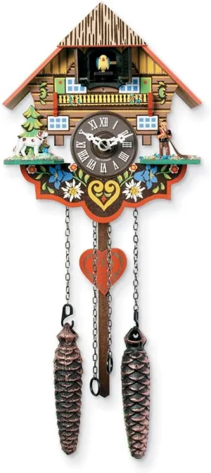 Solid Musical Multi-Colored Quartz Cuckoo Clock